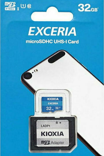 Kioxia EXCERIA microSDHC 32GB U1 UHS-I 100MB/s с адаптер
