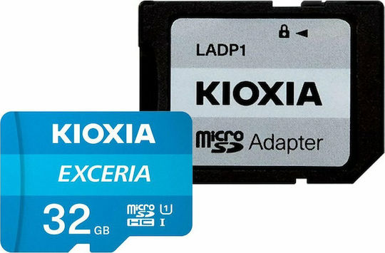 Kioxia EXCERIA microSDHC 32GB U1 UHS-I 100MB/s с адаптер