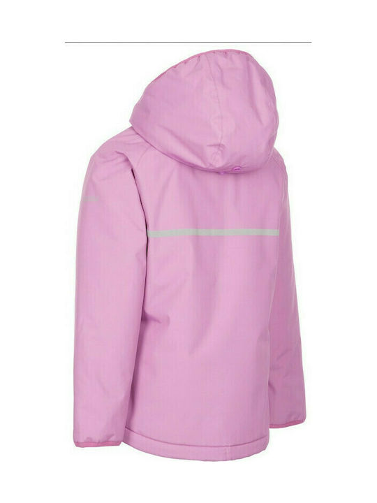 Trespass Kids Sports Jacket short Hooded Pink Shasta