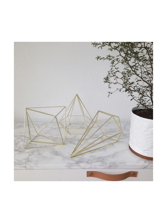 Umbra 3D Wall Decor Geometric Shapes Gold Made of Metal 6 Pieces