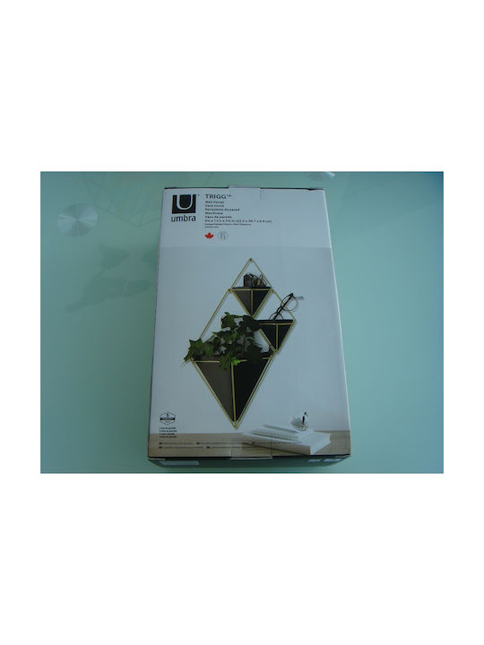 Umbra Trigg Саксия За Цветя Керамична Черна 22x10x39см