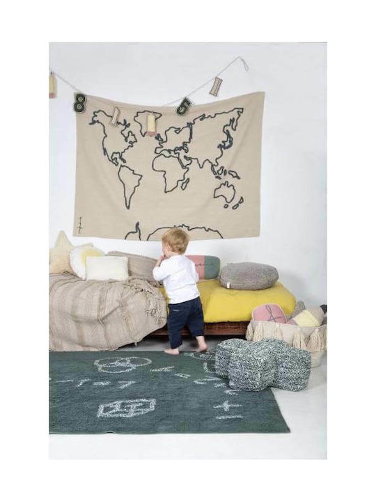 Lorena Canals Decorațiune Tapiserie Hang-Map Lucrată Manual Ecru Din Țesătură 160x120cm