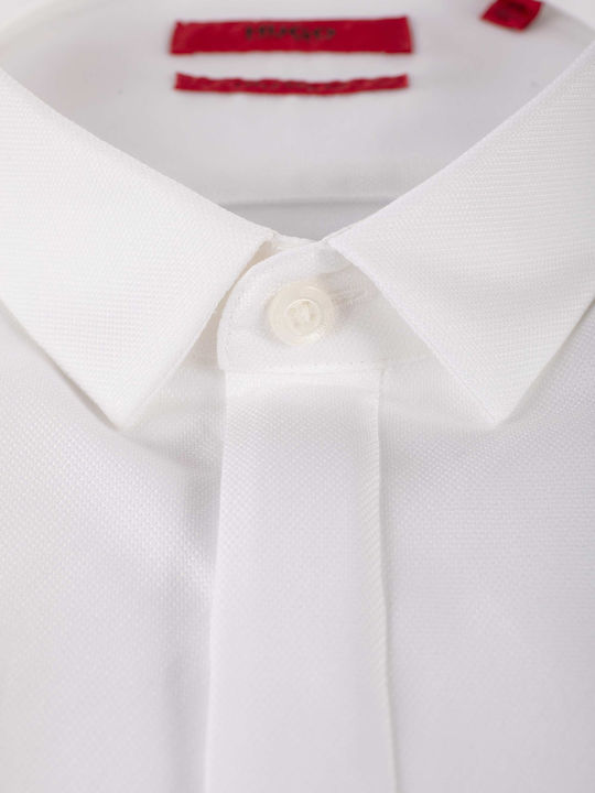 Ejinar Long-sleeved Cotton Shirt White