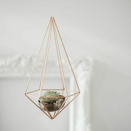 Umbra 3D Wall Decor Geometric Shapes Copper Made of Metal 6 Pieces
