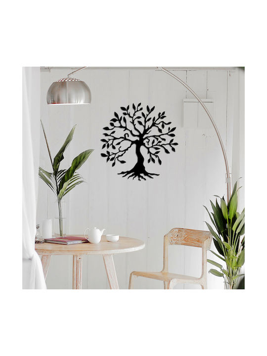 Freebox Decorative Silhouette Black Made of Metal 60x1.5x60cm