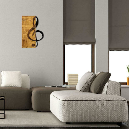 Freebox 3D Mixed Art Black Wooden Wall Decor 39x3x58cm