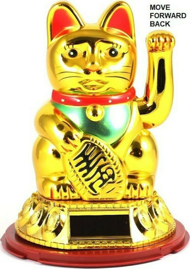 Out of the Blue Dekorative Katze aus Kunststoff Maneki Neko in Goldene 5,5x5,5x8,5cm