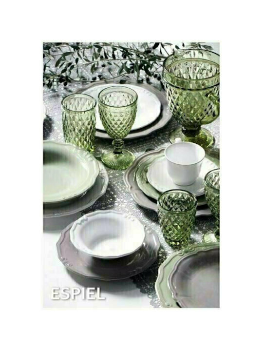 Espiel Tristar Glass for White and Red Wine made of Glass in Green Color Goblet 200ml