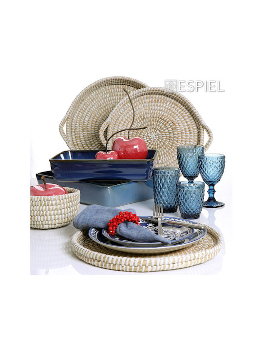 Espiel Tristar Ποτήρι Νερού από Γυαλί Blue Marine Κολωνάτο 280ml
