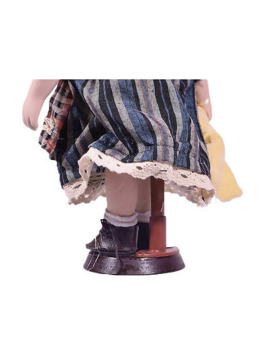 SP Souliotis Διακοσμητική Κούκλα από Πορσελάνη 16x8x30.5cm