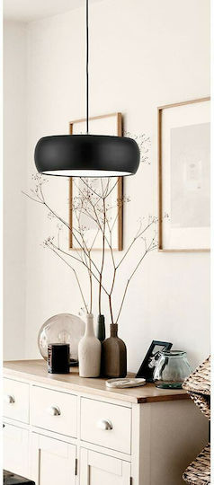 Viokef Sali Pendant Light Black 35x120cm