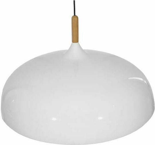 GloboStar Vallete Pendant Light White Bell with Socket E27 60x35cm