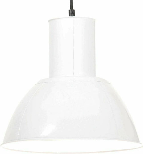 vidaXL Pendant Light White Bell with Socket E27 28.5x28cm