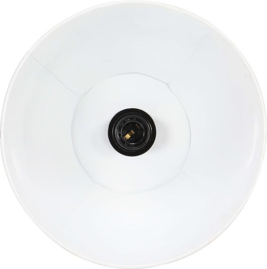 vidaXL Pendant Light White Bell with Socket E27 28.5x28cm