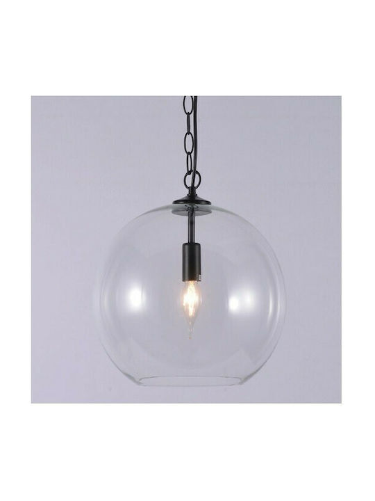 Aca Pendant Light Black Bell with Socket E14, E.14 15x110cm