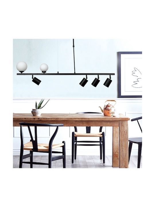 Inlight 6168 Μονό Σποτ με Ντουί GU10 σε Μαύρο Χρώμα
