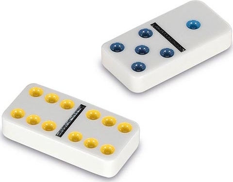 Board Game Domino Colours Double 6 for 2-4 Players 6+ Years Old (EN) Cayro
