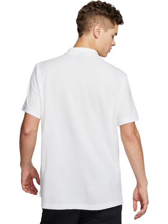 Nike Club Essentials Ανδρική Μπλούζα Polo Κοντομάνικη Λευκή