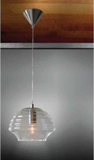 Home Lighting Solo Регулируема Висящо Осветително Тяло Прозрачен с Цокъл E27 24x24x120см.