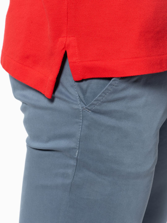 Polo Short Sleeve Blouse Red