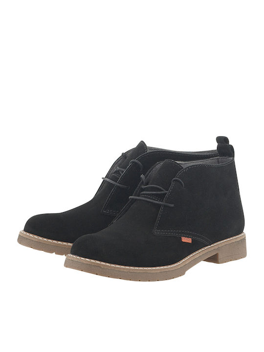 Suede Women's Ankle Boots Black