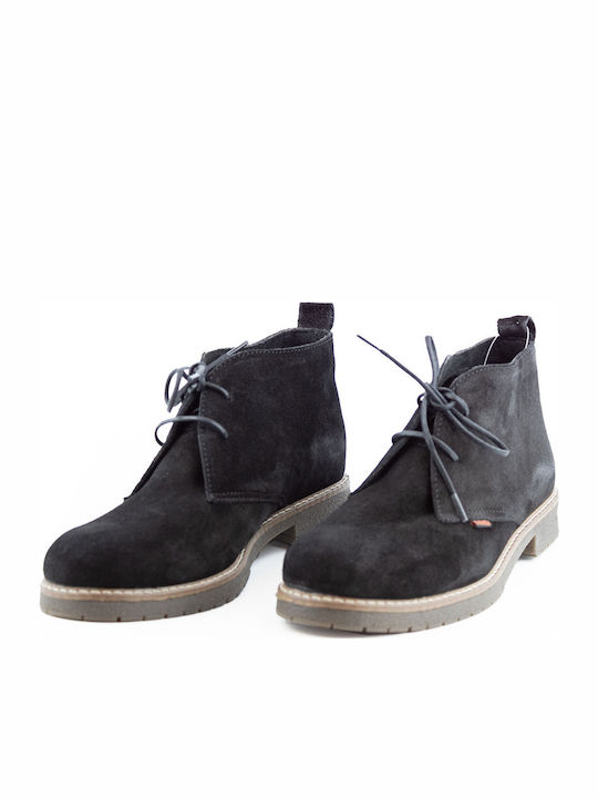 Suede Women's Ankle Boots Black