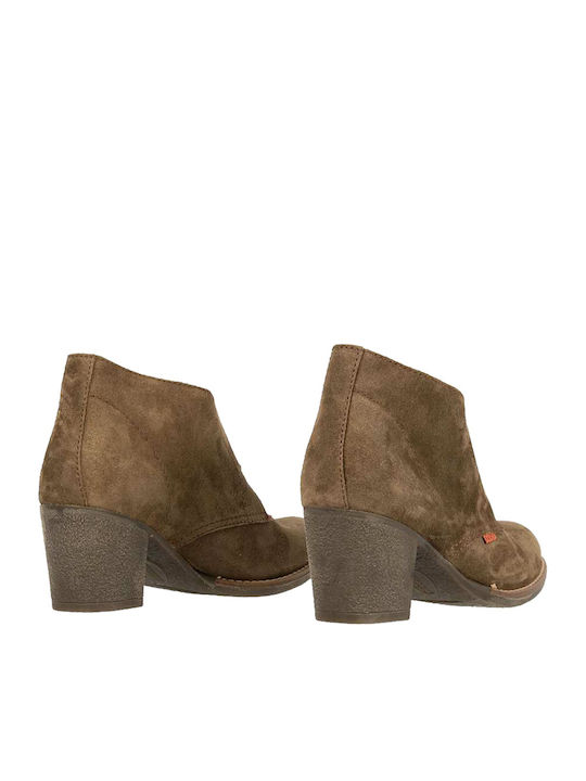 Suede Women's Ankle Boots with Medium Heel Puro