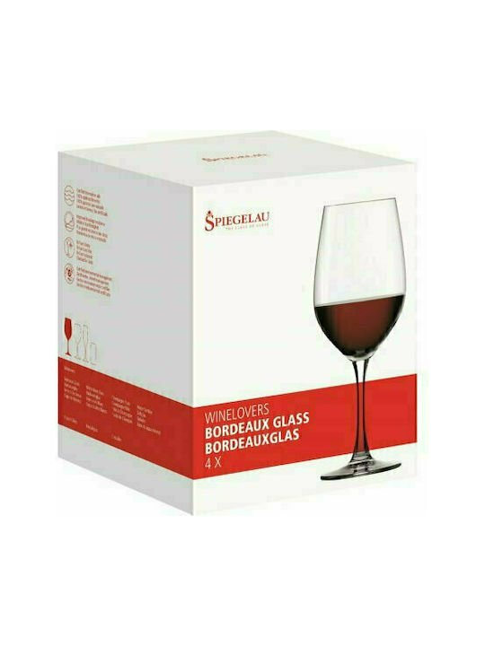 Spiegelau Winelovers Set of Glasses for Red Wine made of Glass Stemmed 580ml 4pcs
