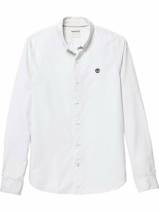 Ela River Oxford Long-sleeved Cotton Shirt White