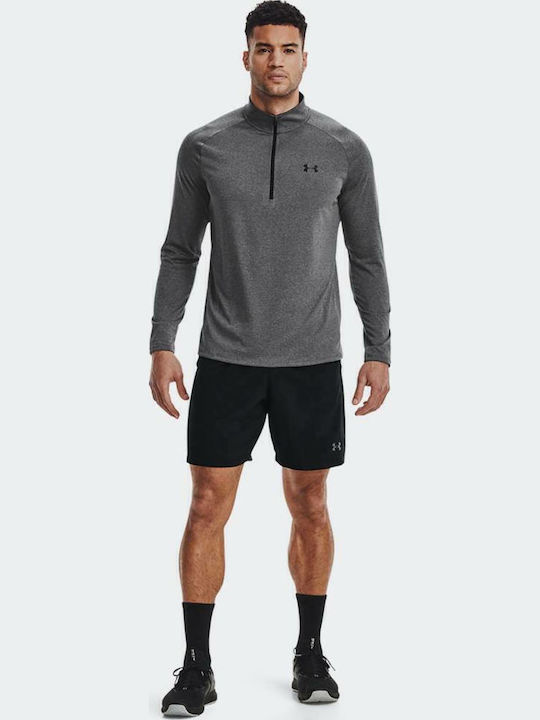 Athletic Long Sleeve Blouse Carbon Heather