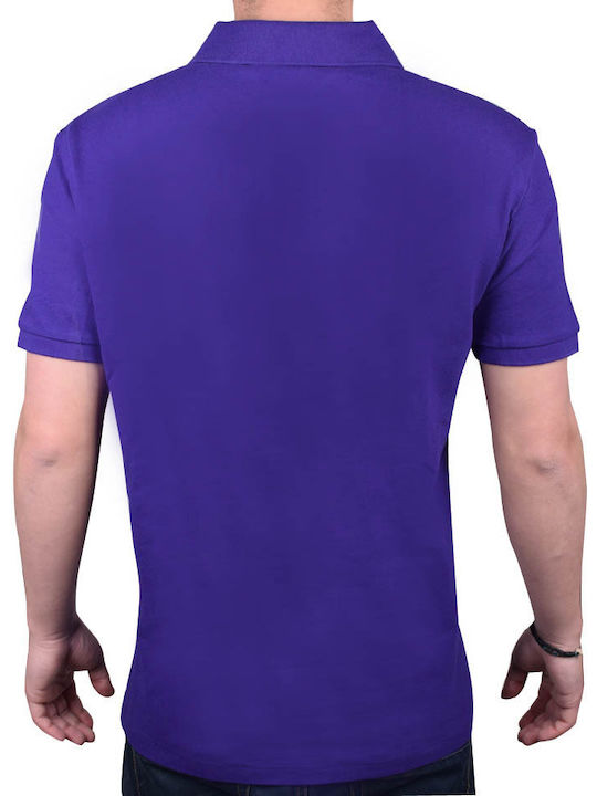 Polo Short Sleeve Blouse Purple