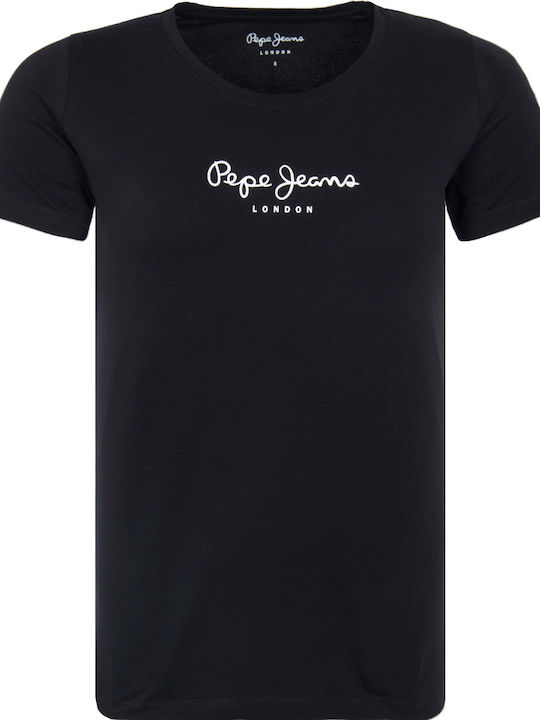 Virginia Bluze Damă T-shirt Negru