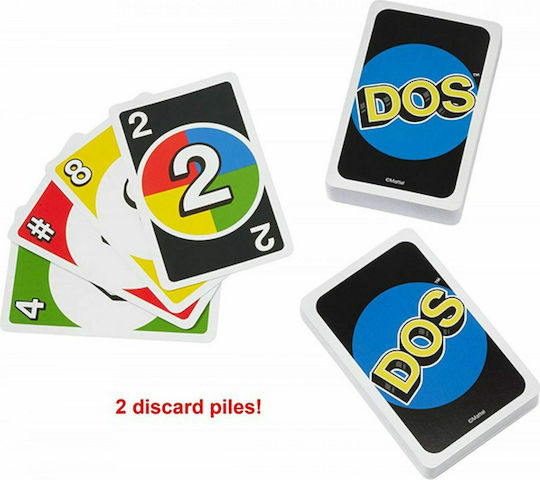 Board Game Uno Dos for 2-4 Players 7+ Years Old Mattel