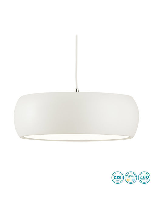 Viokef Sali Pendant Light White 35x350cm