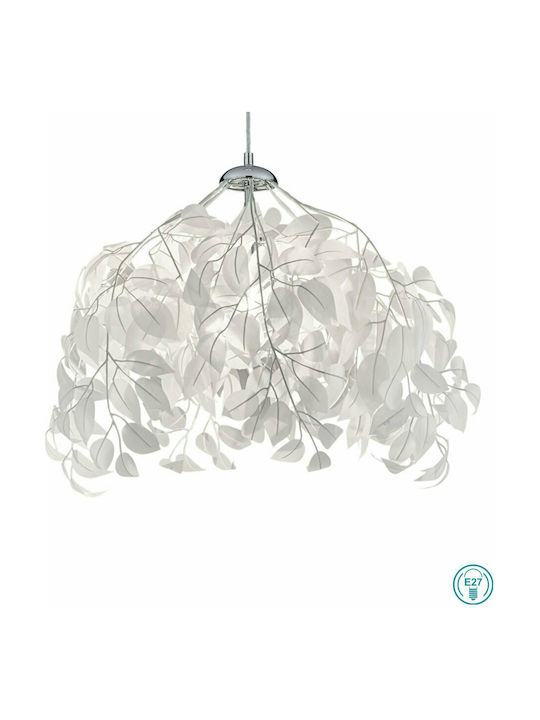Trio Lighting Ρυθμιζόμενο Κρεμαστό Φωτιστικό Λευκό Καμπάνα με Ντουί E27 38εκ.