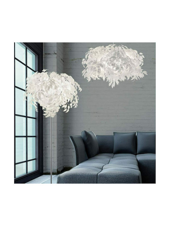 Trio Lighting Κρεμαστό Φωτιστικό Λευκό Καμπάνα με Ντουί E14 70x150εκ.