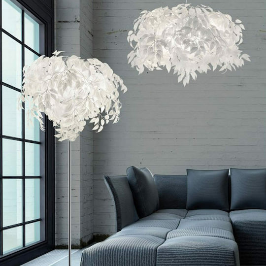 Trio Lighting Κρεμαστό Φωτιστικό Λευκό Καμπάνα με Ντουί E14 70x150εκ.