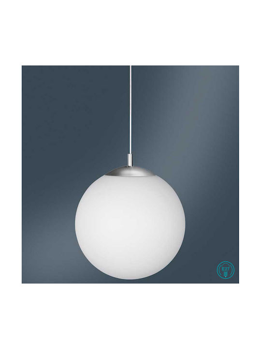Wofi Point Pendant Light White with Socket E27 35cm