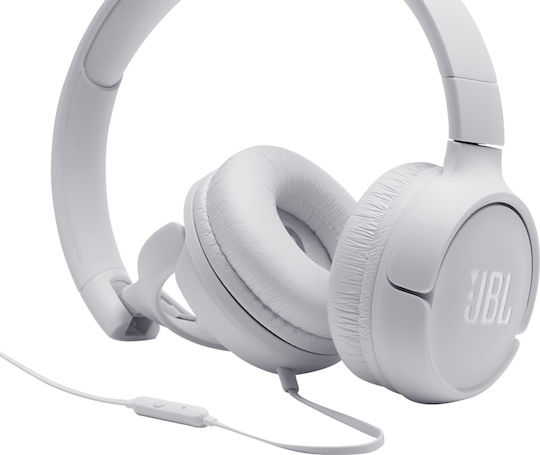 JBL Tune 500 Wired On Ear Headphones White