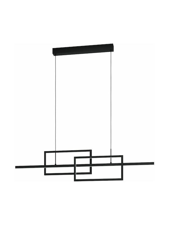 Eglo Puebla Pendant Light Black Rail 115x130x130cm