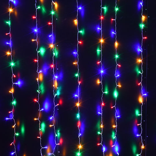 600 Λαμπάκια LED 6μ. x 300εκ. RGB τύπου Κουρτίνα