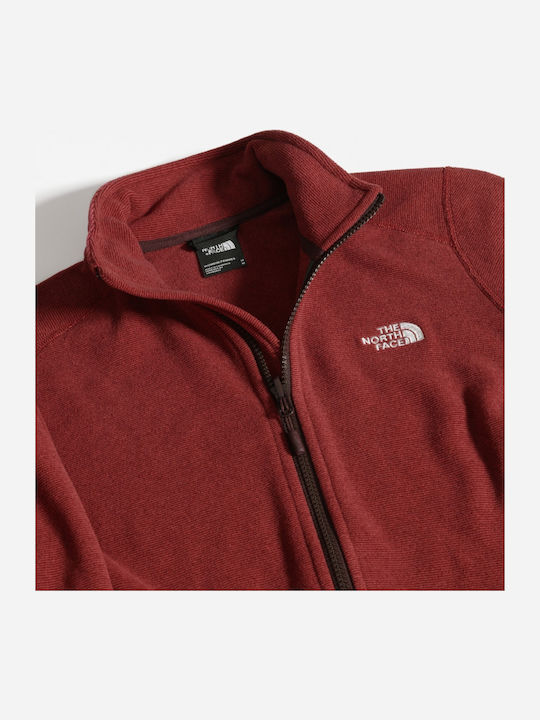 100 Glacier Women's Sweatshirt Jacket Burgundy
