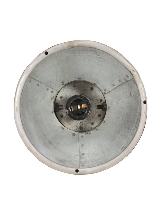 vidaXL Pendant Light Silver Bell with Socket E27 101x24cm