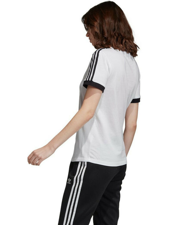 Adidas 3 Stripes Αθλητικό Γυναικείο T-shirt Λευκό