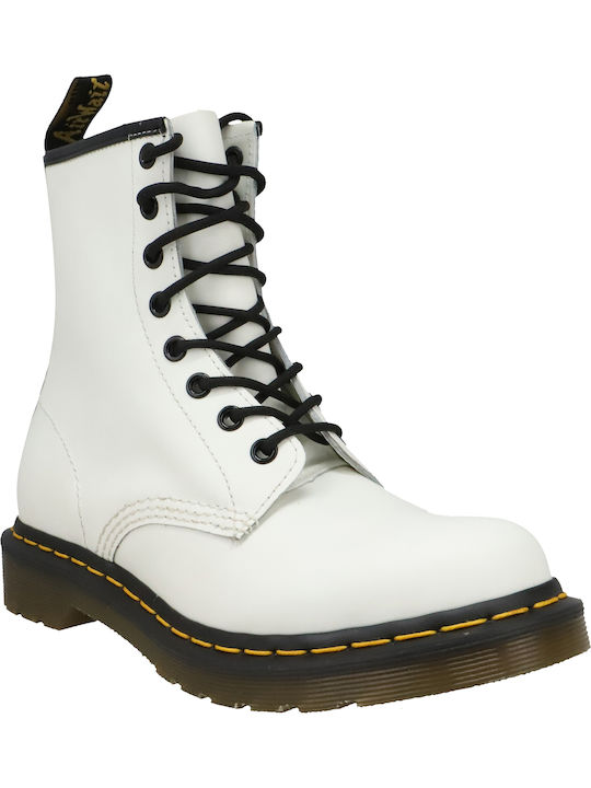 1460 Smooth Leder Stiefeletten Damen Weiß