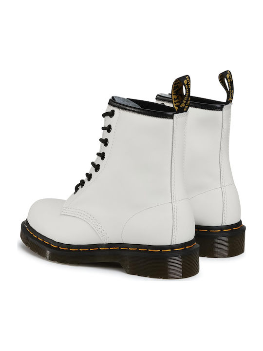 1460 Smooth Leder Stiefeletten Damen Weiß