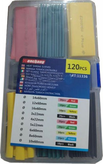 Heat-Shrink Cable Case 120 Pieces Black 120 Pieces 11336