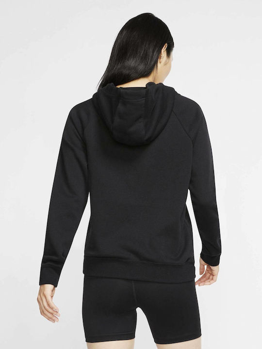 Sportswear Essentials Γυναικείο Φούτερ με Κουκούλα Μαύρο