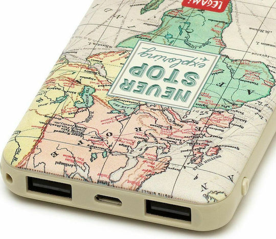 Legami Milano My Super Power 5000mAh με 2 Θύρες USB-A Travel