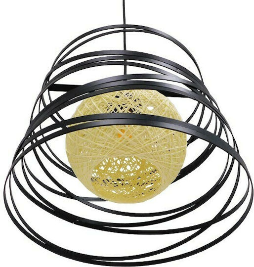 GloboStar Carter Pendant Light Black Grid with Socket E27 32x33x25cm